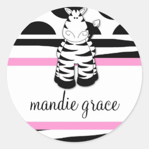 Adesivo LGC   Vinheta Zebra Dotada Polka