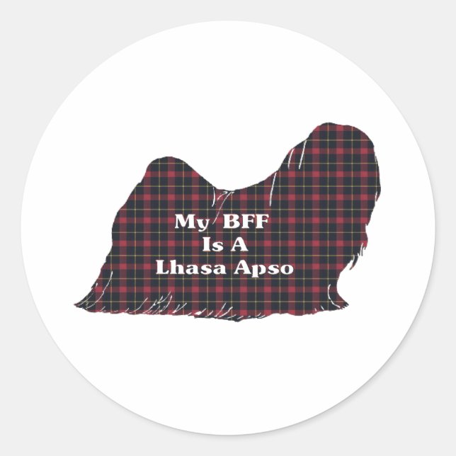 Adesivo Lhasa Apso BFF Sticker (Frente)