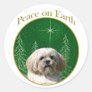 Adesivo Lhasa Apso Peace