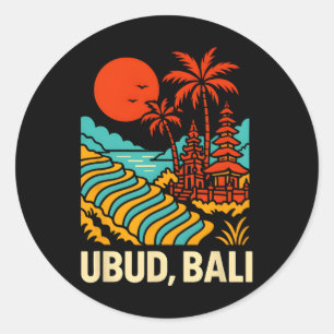 Adesivo Li Indonésia Ubud Vintage Mulheres Vida Costeira