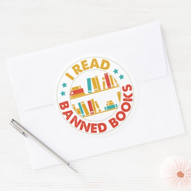 Adesivo Li Livros Banidos Vinhetas Grandes (Envelope)