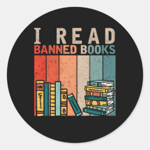 Adesivo Li o worm de Leitura de Livros Banidos