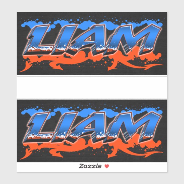 Adesivo Liam Vorname Name Graffiti Aufkleber Sticker (Folha)