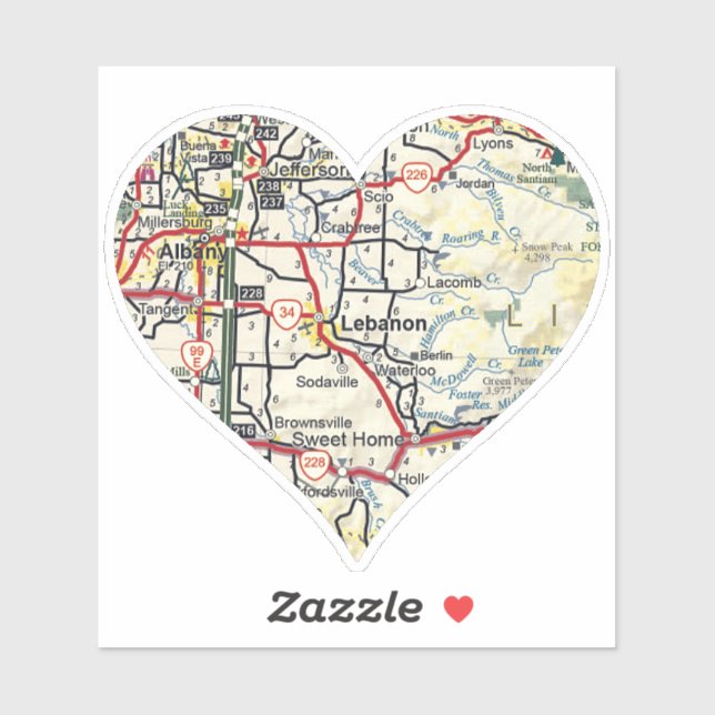 Adesivo Líbano OU Mapa (Folha)