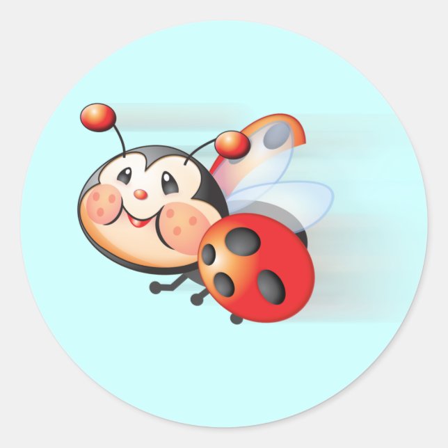 Adesivo Libby, o Sticker Ladybug (Frente)