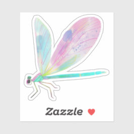 Adesivo libélula branca