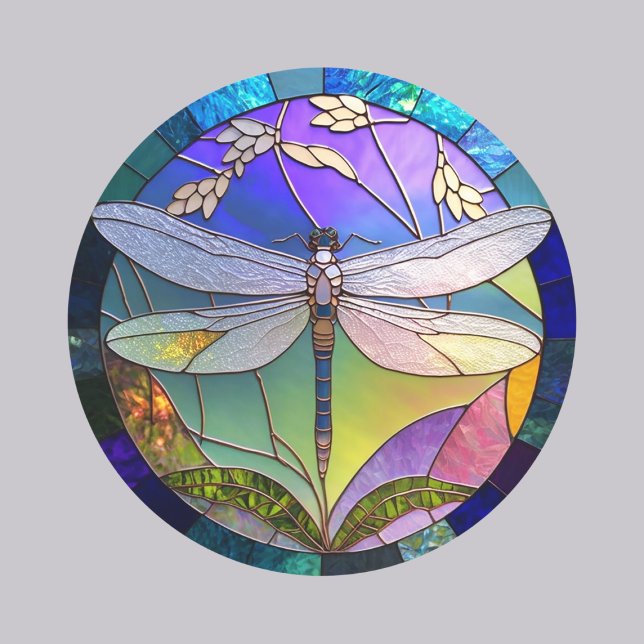 Adesivo Libélula de vitral  (Criador carregado)