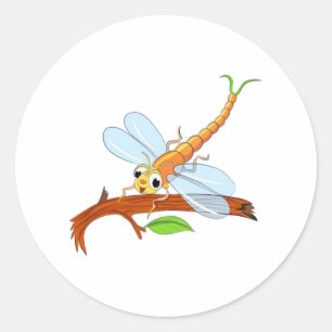 Adesivo libélula ouro