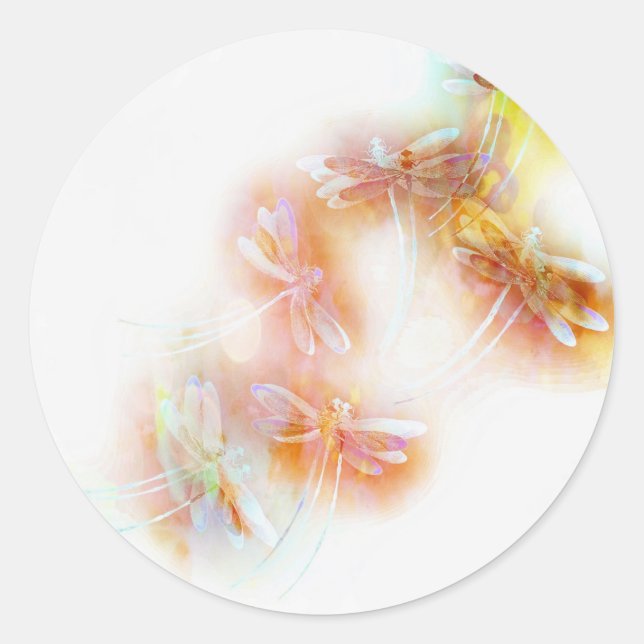 Adesivo libélulas a cores (Frente)