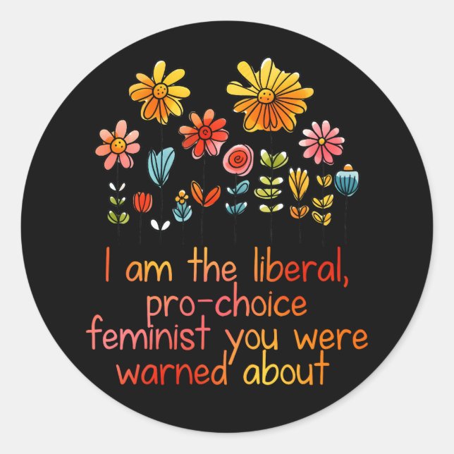 Adesivo Liberal Pro Choice Feminista (Frente)