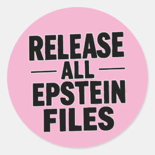 Adesivo Liberar Todos os Arquivos Epstein