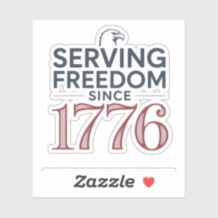 Adesivo Liberdade de Serviço Desde 1776 4 de Julho 250º An