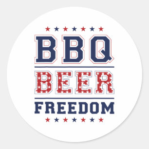 Adesivo Liberdade do Beer do churrasco 1
