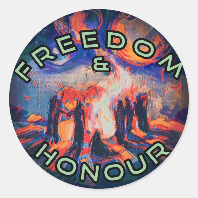 Adesivo Liberdade e honra (Frente)