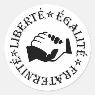Adesivo Liberdade, igualdade, fraternidade