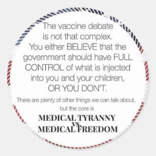 Adesivo Liberdade médica
