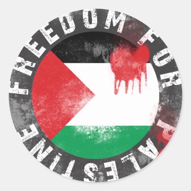 Adesivo Liberdade para a Palestina (Frente)