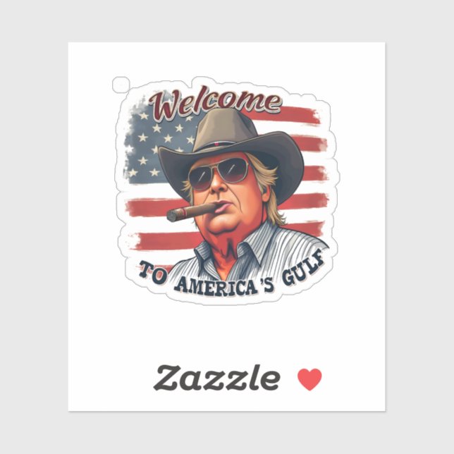 Adesivo Liberdade para a Trump Americana do Golfo American (Folha)