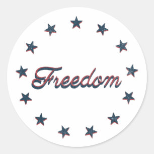 Adesivo Liberdade Patriótica América Design 250 Estrelas