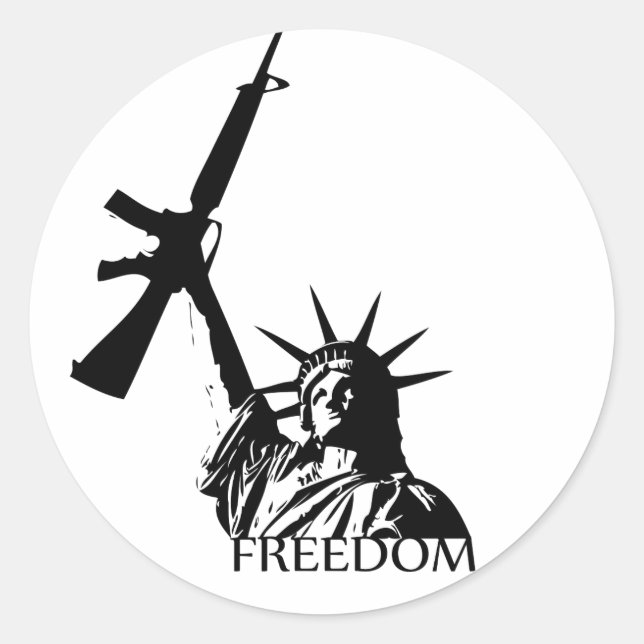 Adesivo Liberdade - Tem armas? (Frente)