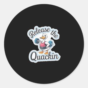 Adesivo Libere O Quackin Gym Bodybuilding - 1