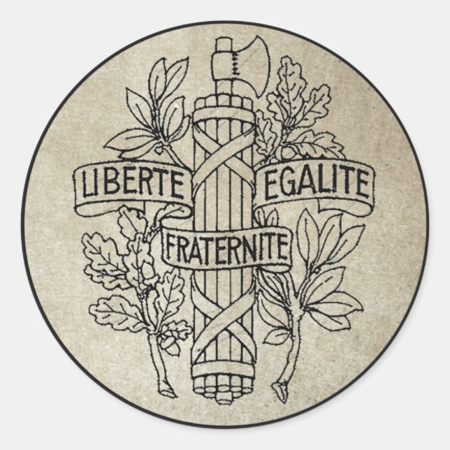 Adesivo Liberte, Egalite, Fraternite (Frente)