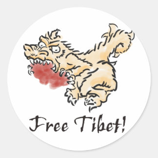 Adesivo Liberte o Tibete!