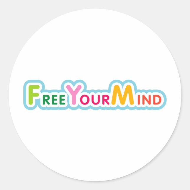 Adesivo Liberte sua mente (Frente)