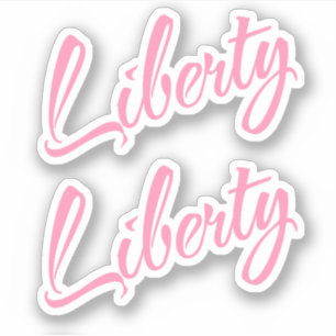 Adesivo Liberty Decorative Name (Nome decorativo da liberd