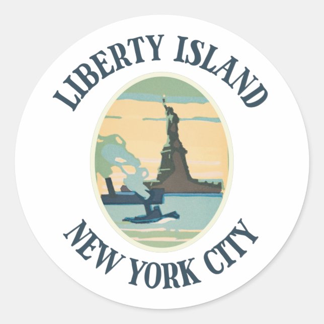 Adesivo Liberty Island Nova Iorque (Frente)