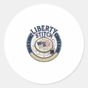 Adesivo Liberty Stitch Patriótico Bordado Patriótico Neces