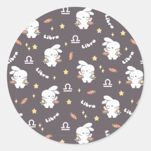Adesivo Libra Loppi Tokki Bunny Zodiac Padrão II