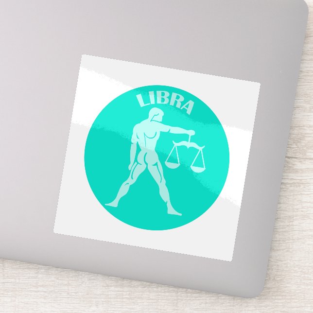 Adesivo Libra, Signo do Zodíaco, Horóscopo, Astrologia (Detalhe)