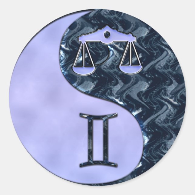 Adesivo Libra Yin Yang (Frente)