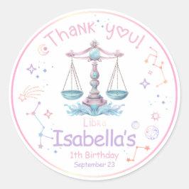 Adesivo Libra Zodiac Birthday