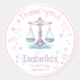 Adesivo Libra Zodiac Birthday