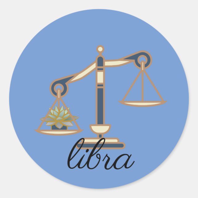 Adesivo Libra Zodiac Stickers for Women, Small Business (Frente)