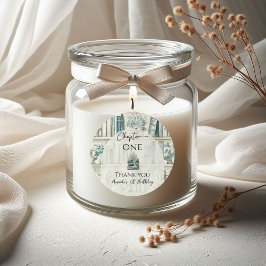 Adesivo Library Chapter ONE Blue Boy Book 1st Birthday