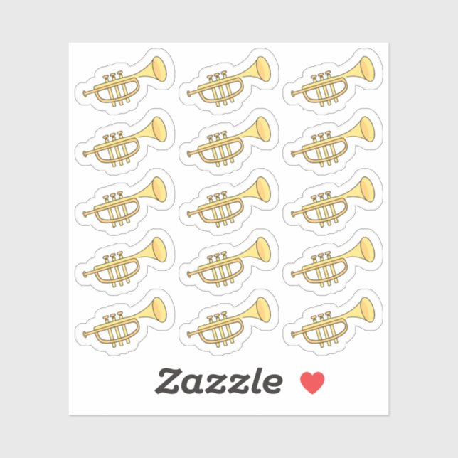 Adesivo Lição de Música de Trompete Professor Bujo Planner (Folha)