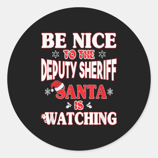 Adesivo Lice Officer Shirt - For Christmas Deputy Sheriff_ (Frente)