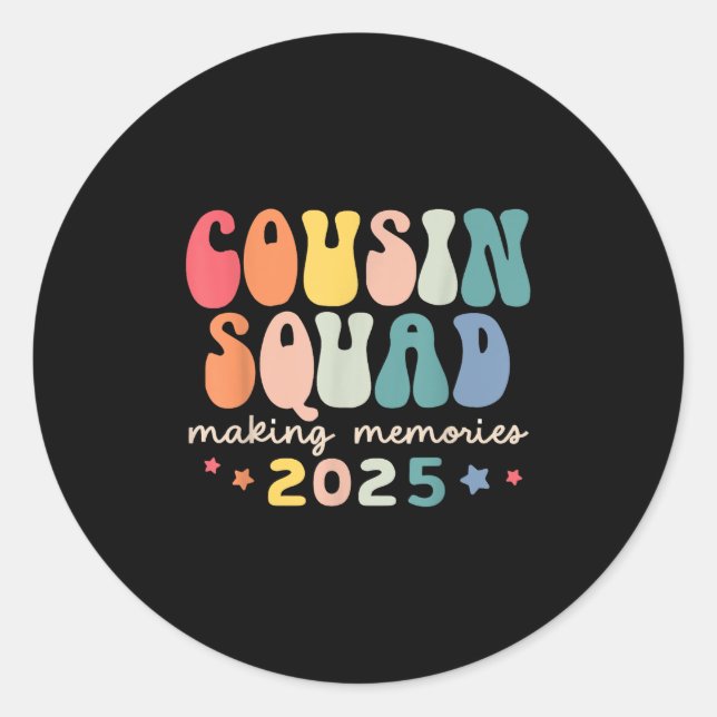 Adesivo Licença de Memórias do Fazer 2025 do Cousin Squad  (Frente)