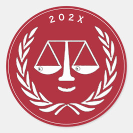 Adesivo Licenciatura em Direito do Advogado 2025