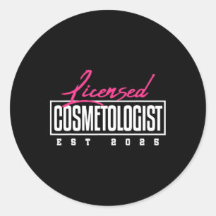 Adesivo Licensed Cosmetologist Graduation 2025 Cosmetology