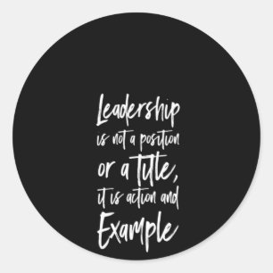 Adesivo liderança é exemplo