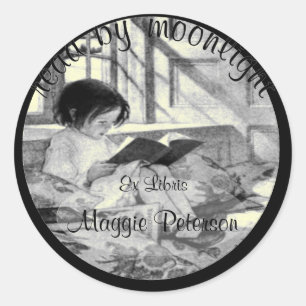 Adesivo Lido pelo Monlight Vintage Bookplate