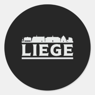Adesivo Liege Belgium City Skyline Cityscape Funny Gift