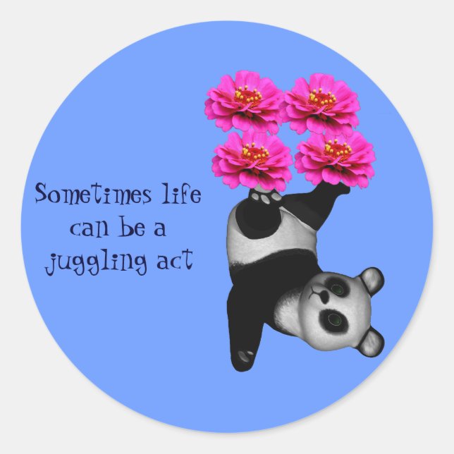Adesivo Life A Juabling Act Panda Inspiron Sticker (Frente)