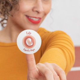 Adesivo Life Equals Hope – Pro-Life Awareness
