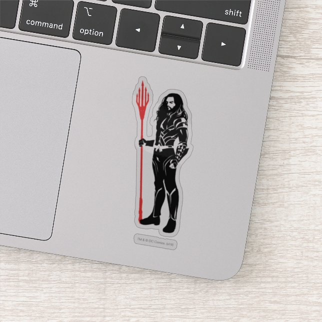 Adesivo Liga da Justiça | Aquaman Pose Noir Pop Art (Detalhe)