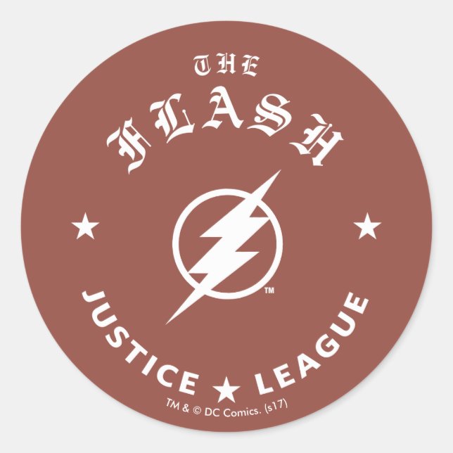 Adesivo Liga da Justiça | O Emblema De Relâmpago Retroativ (Frente)